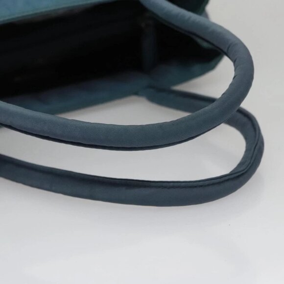 PRADA Hand Bag Nylon Blue Silver Auth 107216 - Picture 8 of 16